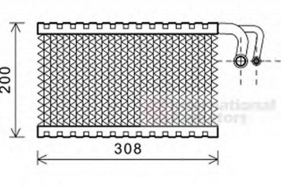 VAN WEZEL 0600v399 -  Испаритель, кондиционер
